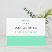 Bent u mijn uitnodiging voor het Bridesmaid? (Staand voorkant)