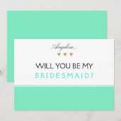 Bent u mijn uitnodiging voor het Bridesmaid? (Voorkant / Achterkant)