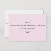 Bent u mijn uitnodiging voor het Bridesmaid? (Achterkant)