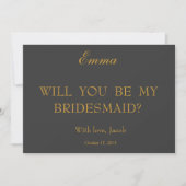 Bent u mijn uitnodiging voor het Bridesmaid? (Voorkant)