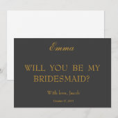 Bent u mijn uitnodiging voor het Bridesmaid? (Voorkant / Achterkant)