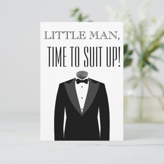 Bent u mijn uitnodiging voor het voorstel van de R (Staand voorkant)