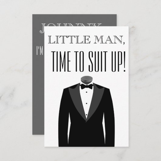 Bent u mijn uitnodiging voor het voorstel van de R (Voorkant / Achterkant)