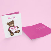 Bent u mijn Valentijn die gepersonaliseerd is? Feestdagen Kaart