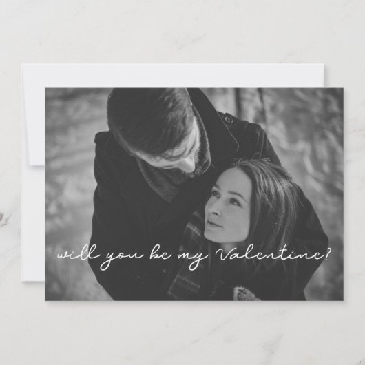 Bent u mijn Valentijn fotokaart? Feestdagenkaart (Voorkant)