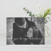 Bent u mijn Valentijn fotokaart? Feestdagenkaart (Staand voorkant)