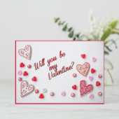 Bent u mijn Valentijn platte kaart? Kaart (Staand voorkant)