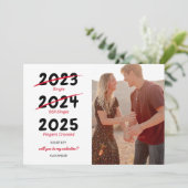 Bent u mijn Valentijnse fotofeestkaart? Feestdagenkaart (Staand voorkant)