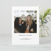 Bent u mijn voorstel voor een minimalistisch gelui kaart (Staand voorkant)