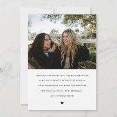 Bent u mijn voorstel voor een minimalistisch gelui kaart (Achterkant)