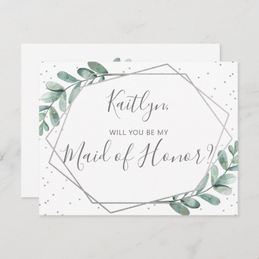 Bent u mijn vriend van Eucalyptus Geometric? (Voorkant / Achterkant)