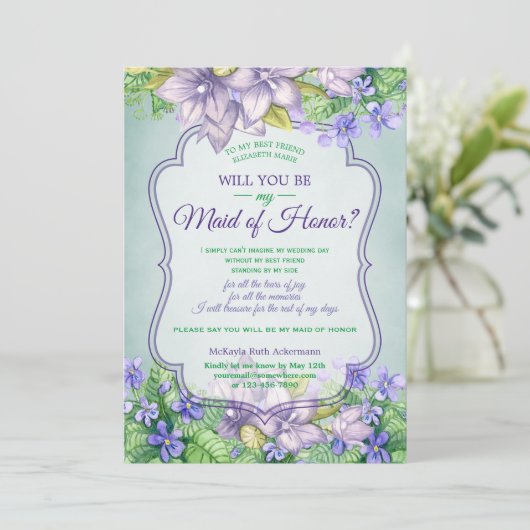 Bent u mijn zegsman van Lila geweld? Kaart (Staand voorkant)