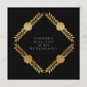 Bent u mijn zwarte bruidsmeisje kaart