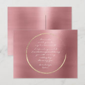 Bent u mijn zwarte Roos Gold Cirkel Red Bin? Uitnodiging Briefkaart (Voorkant / Achterkant)