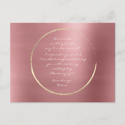 Bent u mijn zwarte Roos Gold Cirkel Red Bin? Uitnodiging Briefkaart (Voorkant)