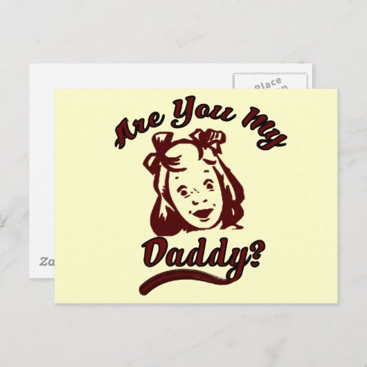 Bent u My Daddy Child Support Advocate? Briefkaart (Voorkant / Achterkant)