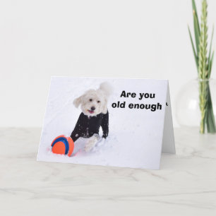 BENT U NOG OP DE LEEFTIJD OM HULP TE HEBBEN GEHOOR KAART