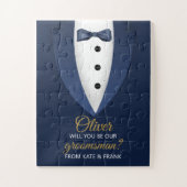 Bent u ons Groomsman-huwelijksvoorstel? Legpuzzel (Verticaal)