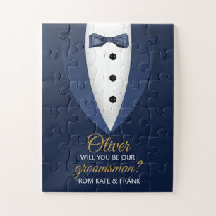 Bent u ons Groomsman-huwelijksvoorstel? Legpuzzel
