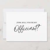 "Bent u onze ambtenaar?" | Chic Hand-letterwoord Kaart (Voorkant)