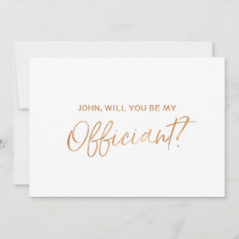 "Bent u onze ambtenaar?" | Goud Roos met briefing Kaart