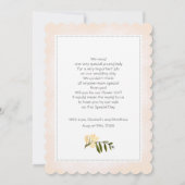 Bent u onze Bloemenmeisje? Blush Pink Peonies Kaart (Achterkant)