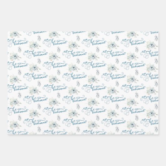 Bent u onze Bridesmaïde papierpakbladen? Inpakpapier Vel (Voorkant)