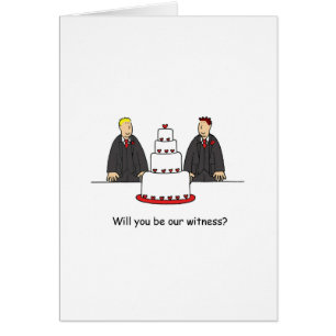 Bent u onze getuige? Twee Grooms.