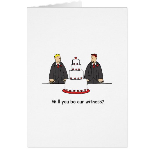 Bent u onze getuige? Twee Grooms. (Voorkant)