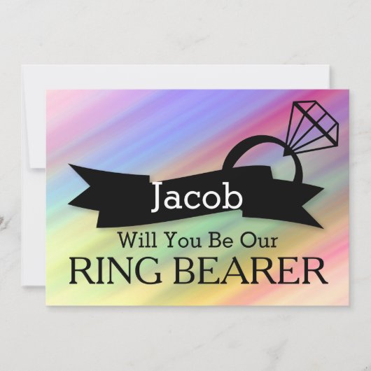 Bent u onze uitnodiging voor de Ring Bearer? (Voorkant)