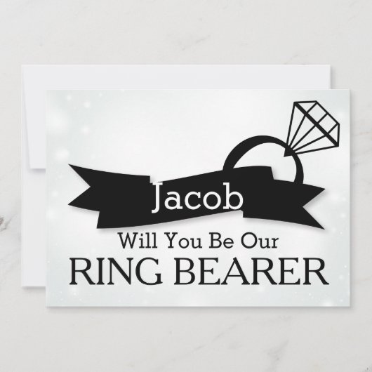 Bent u onze uitnodiging voor de Ring Bearer? (Voorkant)