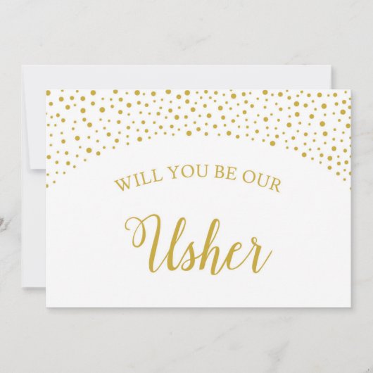 Bent u onze Usher Weddenschap-kaartje? Kaart (Voorkant)