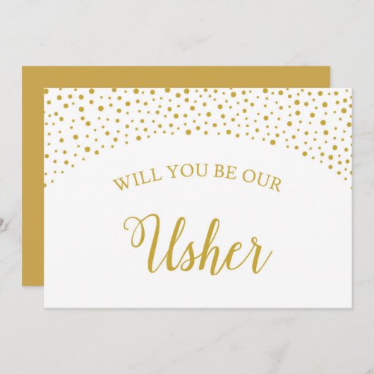 Bent u onze Usher Weddenschap-kaartje? Kaart (Voorkant / Achterkant)