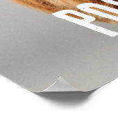 Bent u Pooping Funny Highland Koe Toilet Badkamer Poster (Hoek)