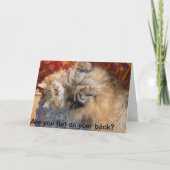 Bent u vlak op uw rug? Vanya kan helpen Kaart (Voorkant)