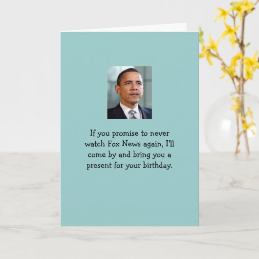Bent u watchin geen Fox News! Kaart (Gele Bloem)