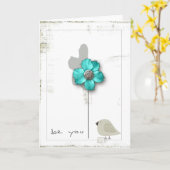 bent u wenskaart kaart (Gele Bloem)