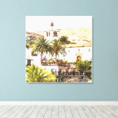 Bentancuria, Fuerteventura, Canarische Eilanden Canvas Afdruk (Insitu (Houten vloer))