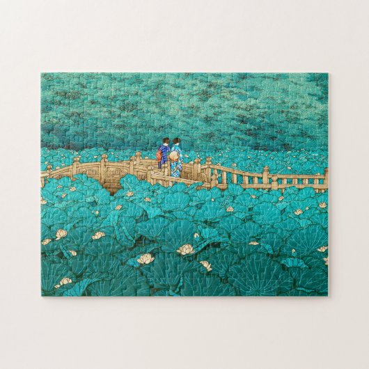 Benten Pond bij het sjiitische Kawase Hasui-japans Legpuzzel (Horizontaal)
