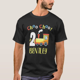 Bentley Choo Choo Twee trein 2e verjaardag draaien T-shirt