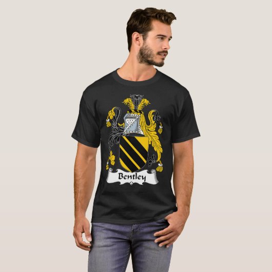 Bentley Coat of Arms Family Crest T-shirt (Voorkant volledig)