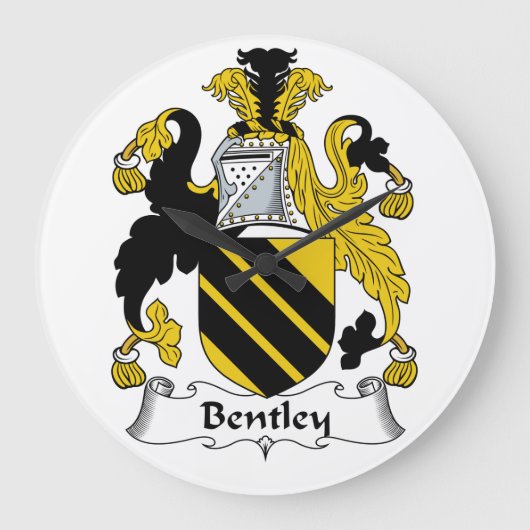 Bentley Family Crest Grote Klok (Voorkant)
