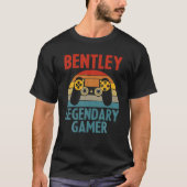 BENTLEY Gift Name Persoonlijk Funny Gaming Geek B T-shirt (Voorkant)
