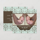 Bentley James BIrth Announements Aankondiging (Voorkant / Achterkant)