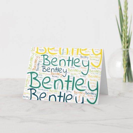 Bentley Kaart (Voorkant)