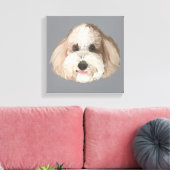 Bentley Portret Huisdier Tekening Canvas Afdruk (Insitu (Woonkamer))