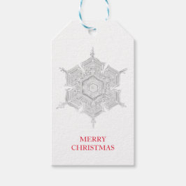 BENTLEY'S SNOWFLAKE MERRY CHRISTMAS GIFT LABEL CADEAULABEL