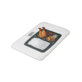 Bento-cartoon illustratie badmat (Gekanteld)