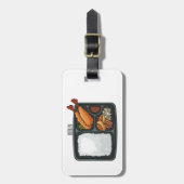 Bento-cartoon illustratie bagagelabel (Voorkant verticaal)