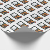 Bento-cartoon illustratie cadeaupapier (Hoek)